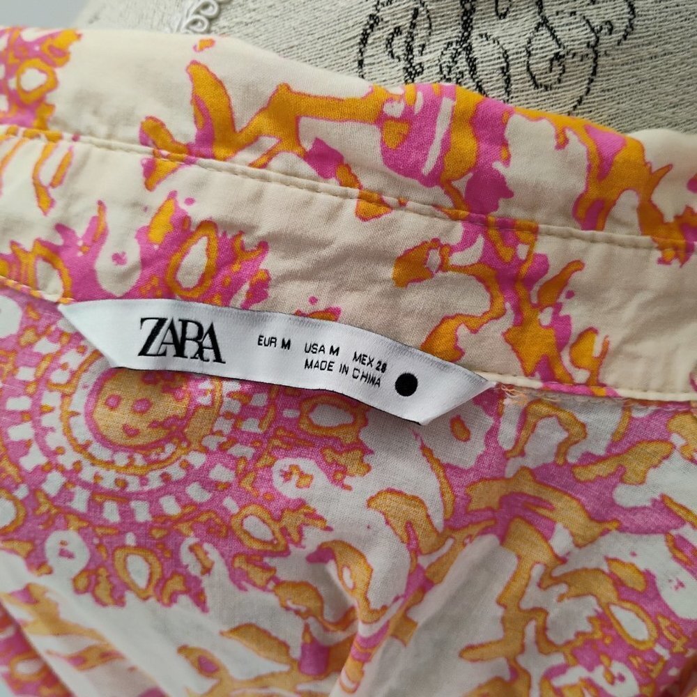 ZARA DRESS WITH LONG SLEEVES IN THREE COLORS WITH BUTTONS AND SHOT GREAT - Picture 15 of 15